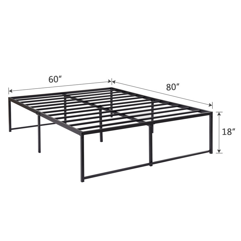 The Twillery Co.® Mclea 18'' Steel Platform Bed Wayfair